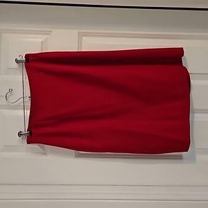 Liz Claiborne red A-line skirt